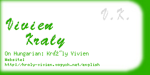 vivien kraly business card